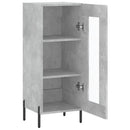 skænk 34,5x34x90 cm konstrueret træ betongrå