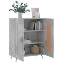 skænk 69,5x34x90 cm konstrueret træ betongrå