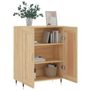 skænk 69,5x34x90 cm konstrueret træ sonoma-eg