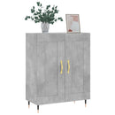 skænk 69,5x34x90 cm konstrueret træ betongrå