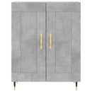 skænk 69,5x34x90 cm konstrueret træ betongrå