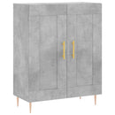 skænk 69,5x34x90 cm konstrueret træ betongrå