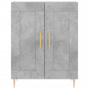 skænk 69,5x34x90 cm konstrueret træ betongrå