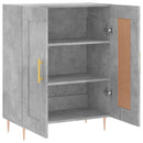 skænk 69,5x34x90 cm konstrueret træ betongrå