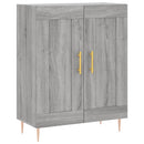 skænk 69,5x34x90 cm konstrueret træ grå sonoma-eg