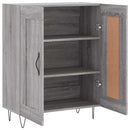 skænk 69,5x34x90 cm konstrueret træ grå sonoma-eg