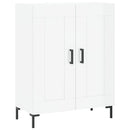 skænk 69,5x34x90 cm konstrueret træ hvid højglans