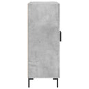 skænk 69,5x34x90 cm konstrueret træ betongrå