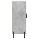 skænk 69,5x34x90 cm konstrueret træ betongrå