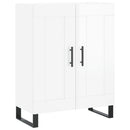 skænk 69,5x34x90 cm konstrueret træ hvid højglans