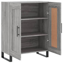 skænk 69,5x34x90 cm konstrueret træ grå sonoma-eg