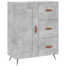 skænk 69,5x34x90 cm konstrueret træ betongrå