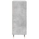 skænk 69,5x34x90 cm konstrueret træ betongrå