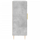 skænk 69,5x34x90 cm konstrueret træ betongrå