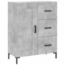 skænk 69,5x34x90 cm konstrueret træ betongrå