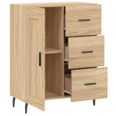 skænk 69,5x34x90 cm konstrueret træ sonoma-eg