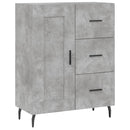 skænk 69,5x34x90 cm konstrueret træ betongrå
