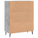 skænk 69,5x34x90 cm konstrueret træ betongrå