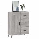 skænk 69,5x34x90 cm konstrueret træ grå sonoma-eg