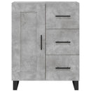 skænk 69,5x34x90 cm konstrueret træ betongrå