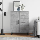 skænk 69,5x34x90 cm konstrueret træ betongrå