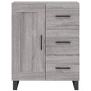 skænk 69,5x34x90 cm konstrueret træ grå sonoma-eg