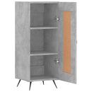 skænk 34,5x34x90 cm konstrueret træ betongrå
