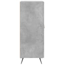 skænk 34,5x34x90 cm konstrueret træ betongrå