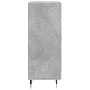 skænk 34,5x34x90 cm konstrueret træ betongrå