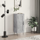 skænk 34,5x34x90 cm konstrueret træ betongrå