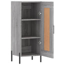 skænk 34,5x34x90 cm konstrueret træ grå sonoma-eg