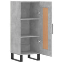 skænk 34,5x34x90 cm konstrueret træ betongrå