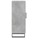 skænk 34,5x34x90 cm konstrueret træ betongrå