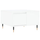 sofabord 55x55x36,5 cm konstrueret træ hvid