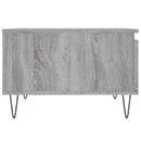 sofabord 55x55x36,5 cm konstrueret træ grå sonoma-eg