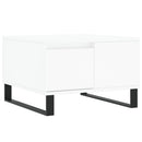 sofabord 55x55x36,5 cm konstrueret træ hvid