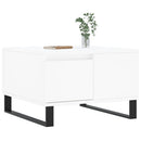 sofabord 55x55x36,5 cm konstrueret træ hvid