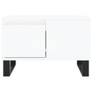 sofabord 55x55x36,5 cm konstrueret træ hvid