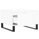 sofabord 55x55x36,5 cm konstrueret træ hvid
