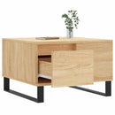 sofabord 55x55x36,5 cm konstrueret træ sonoma-eg