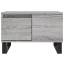 sofabord 55x55x36,5 cm konstrueret træ grå sonoma-eg