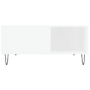 sofabord 80x80x36,5 cm konstrueret træ hvid