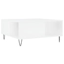 sofabord 80x80x36,5 cm konstrueret træ hvid