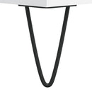 sofabord 80x80x36,5 cm konstrueret træ hvid