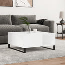 sofabord 80x80x36,5 cm konstrueret træ hvid