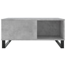 sofabord 80x80x36,5 cm konstrueret træ betongrå