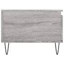 sofabord 90x50x36,5 cm konstrueret træ grå sonoma-eg