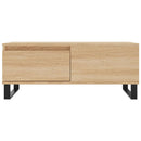 sofabord 90x50x36,5 cm konstrueret træ sonoma-eg