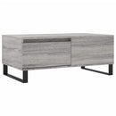 sofabord 90x50x36,5 cm konstrueret træ grå sonoma-eg