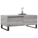 sofabord 90x50x36,5 cm konstrueret træ grå sonoma-eg